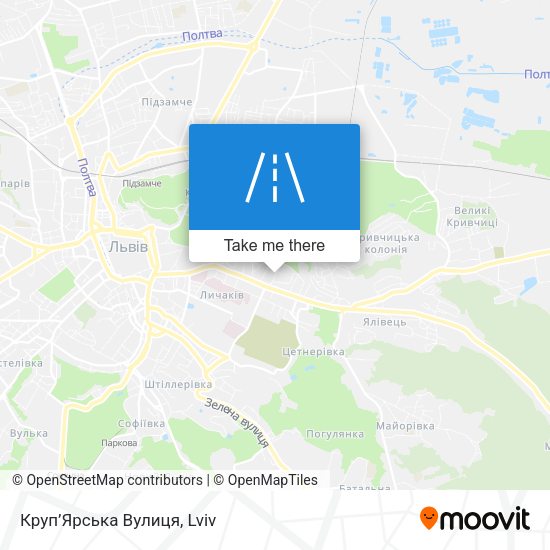 Круп’Ярська Вулиця map