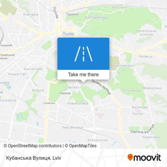 Кубанська Вулиця map