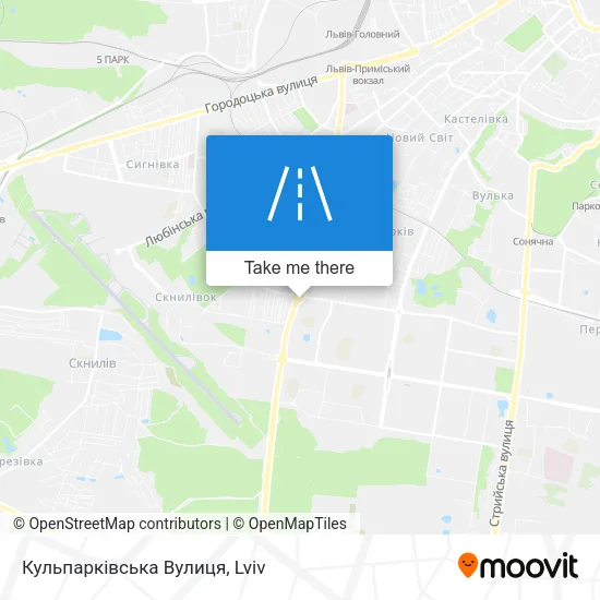 Карта Кульпарківська Вулиця