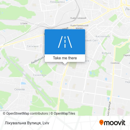 Лікувальна Вулиця map