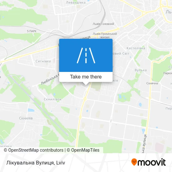 Карта Лікувальна Вулиця