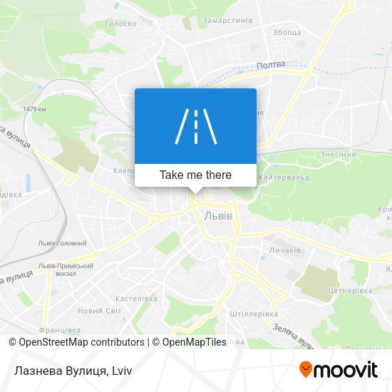 Лазнева Вулиця map