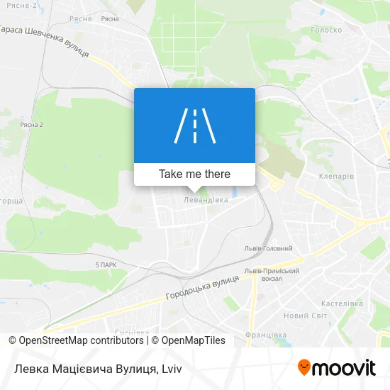 Карта Левка Мацієвича Вулиця