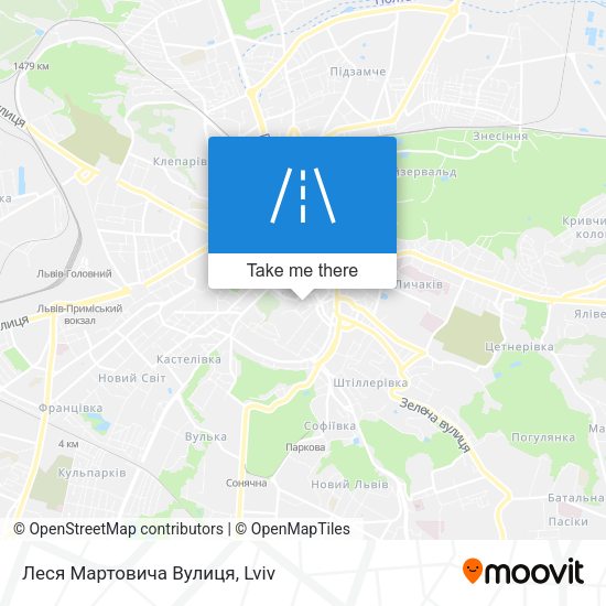 Леся Мартовича Вулиця map