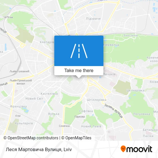 Карта Леся Мартовича Вулиця