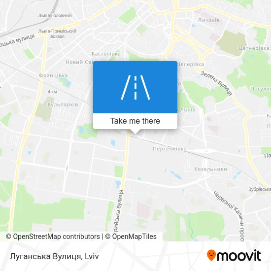Карта Луганська Вулиця