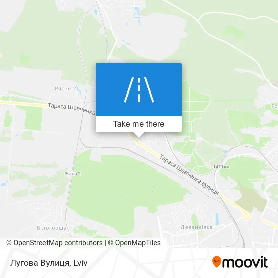 Карта Лугова Вулиця