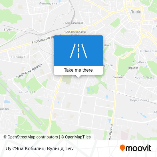Лук’Яна Кобилиці Вулиця map