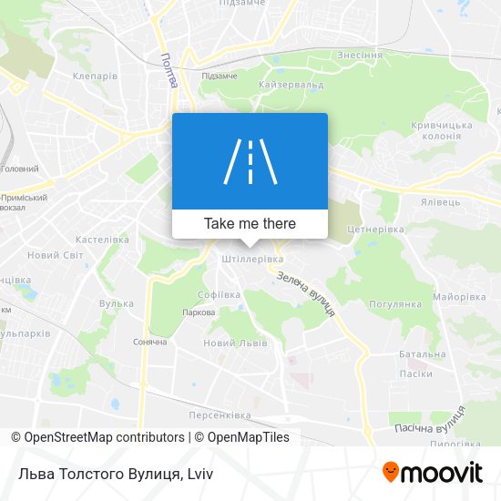 Льва Толстого Вулиця map