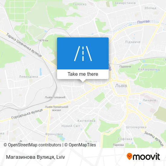 Карта Магазинова Вулиця