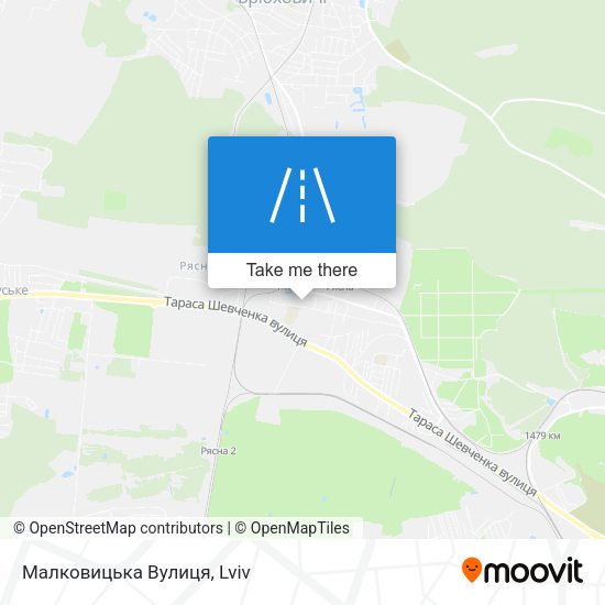 Малковицька Вулиця map