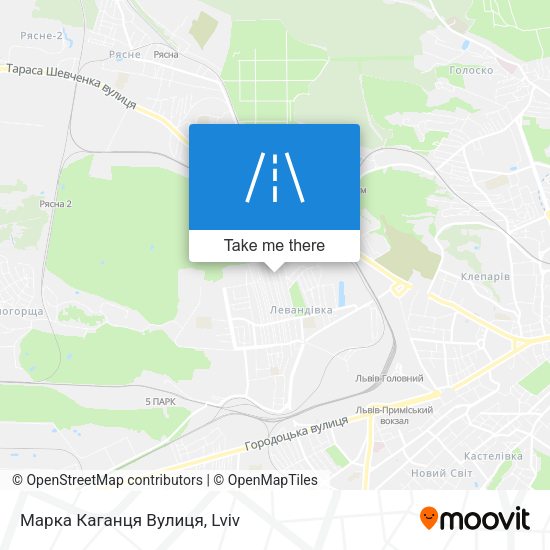 Марка Каганця Вулиця map
