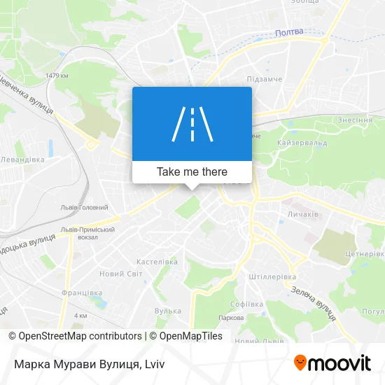 Карта Марка Мурави Вулиця