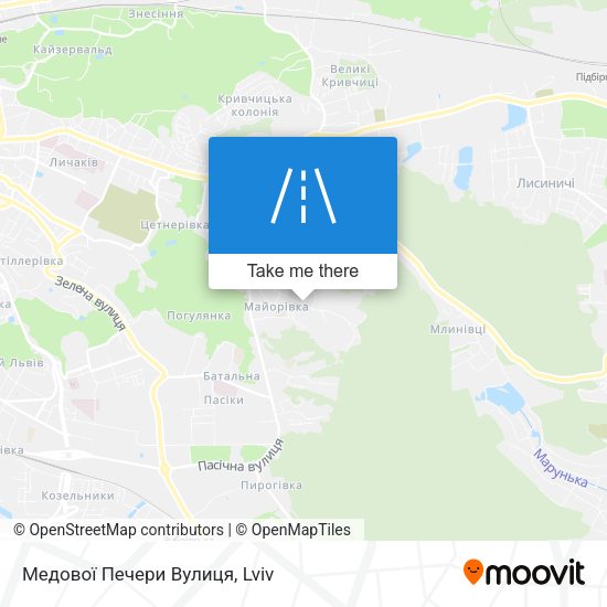 Медової Печери Вулиця map
