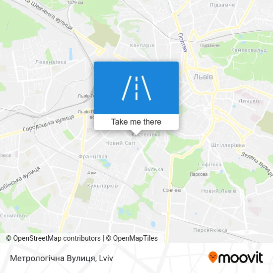 Карта Метрологічна Вулиця