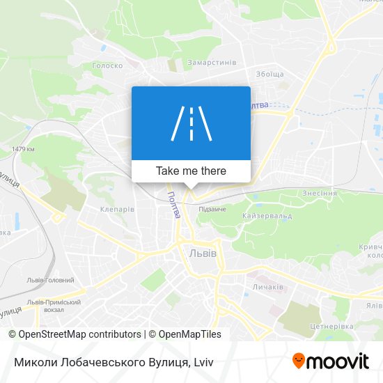 Миколи Лобачевського Вулиця map