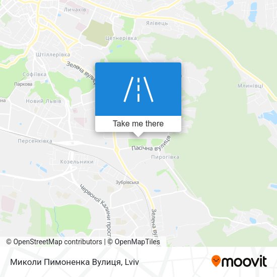 Миколи Пимоненка Вулиця map