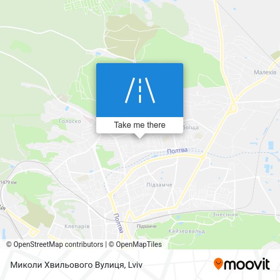 Миколи Хвильового Вулиця map