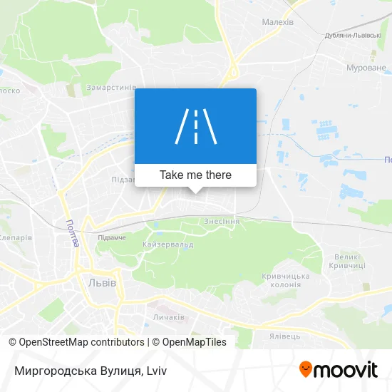Миргородська Вулиця map