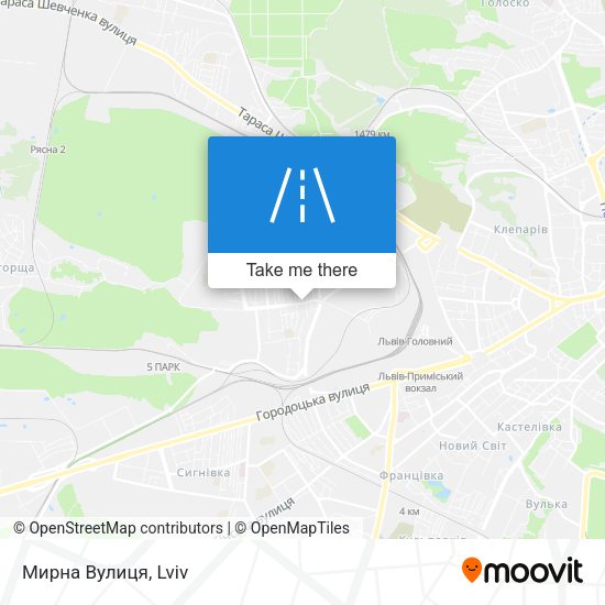Мирна Вулиця map