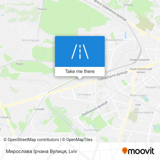 Мирослава Ірчана Вулиця map