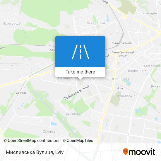 Мисливська Вулиця map