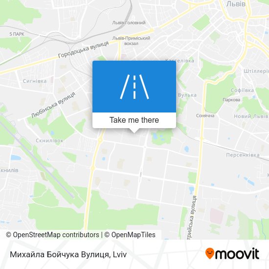 Михайла Бойчука Вулиця map