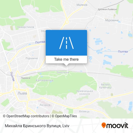 Михайла Бринського Вулиця map
