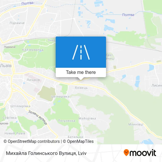 Карта Михайла Голинського Вулиця