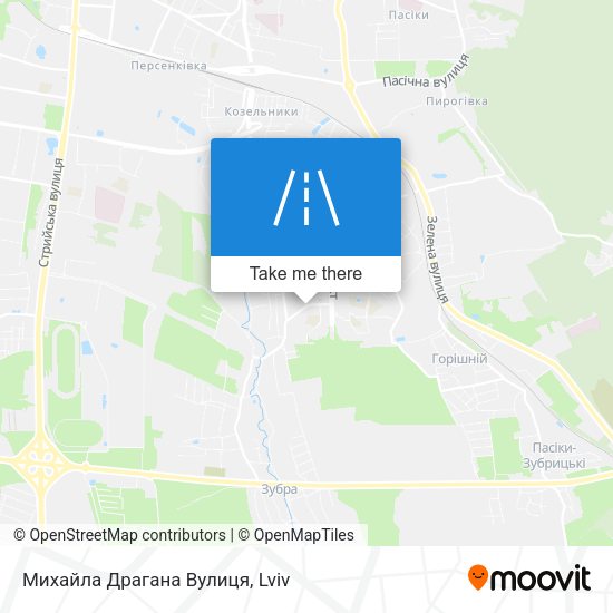 Михайла Драгана Вулиця map