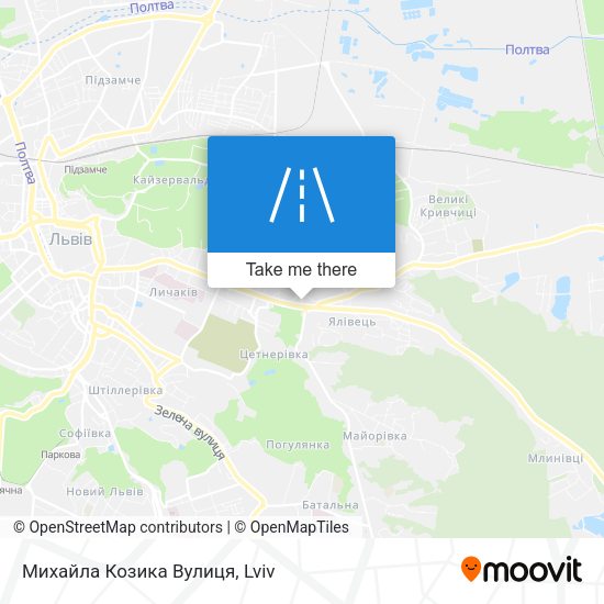 Михайла Козика Вулиця map