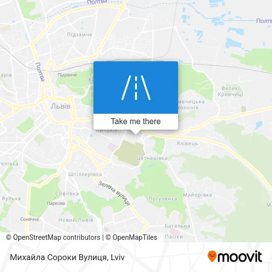 Карта Михайла Сороки Вулиця