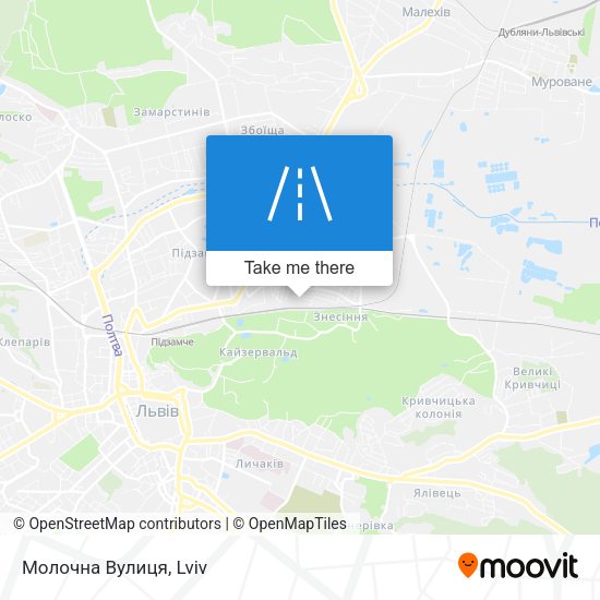 Молочна Вулиця map