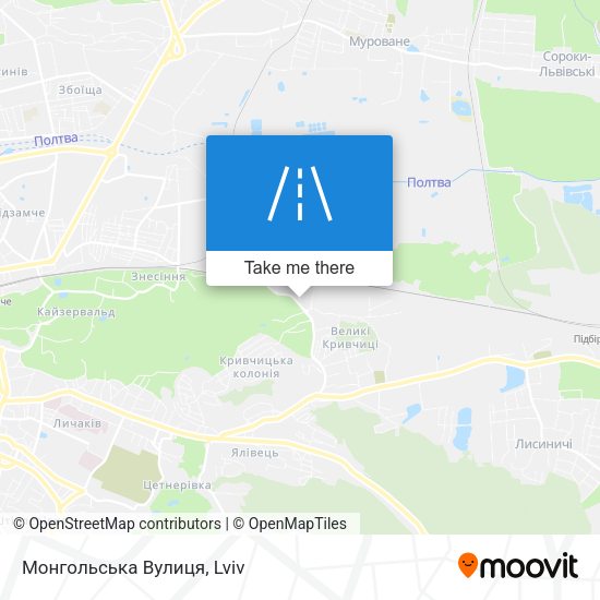 Монгольська Вулиця map