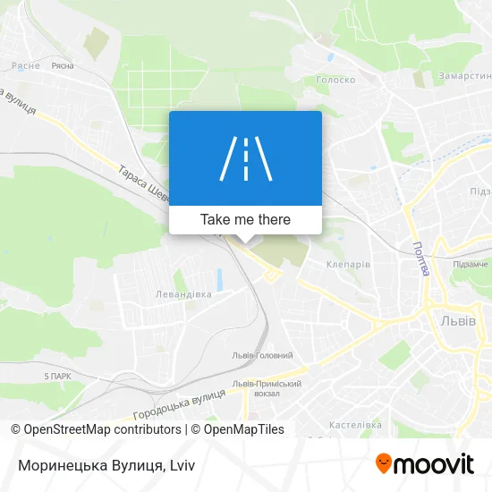 Карта Моринецька Вулиця