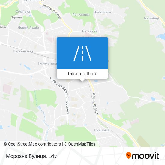 Морозна Вулиця map