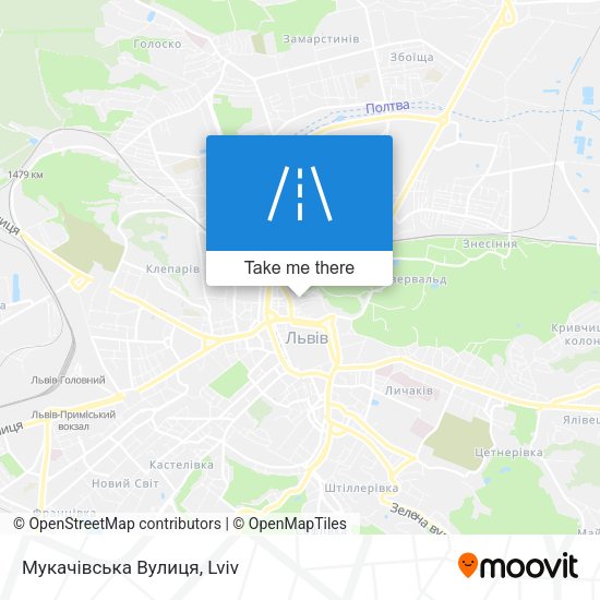Мукачівська Вулиця map