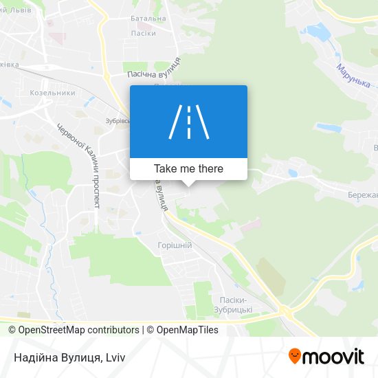 Надійна Вулиця map