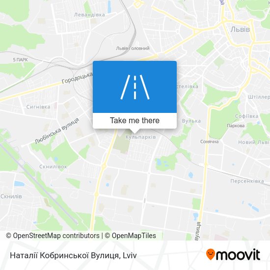 Наталії Кобринської Вулиця map