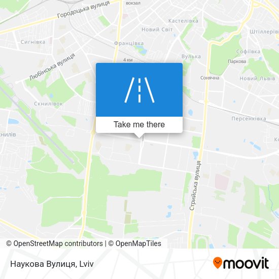 Наукова Вулиця map