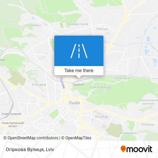 Огіркова Вулиця map