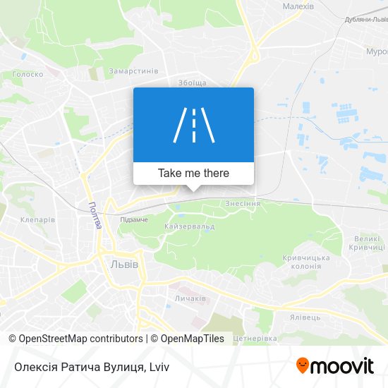 Олексія Ратича Вулиця map
