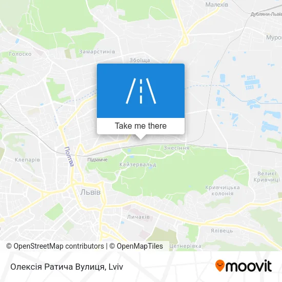 Карта Олексія Ратича Вулиця