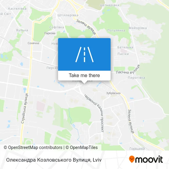 Карта Олександра Козловського Вулиця