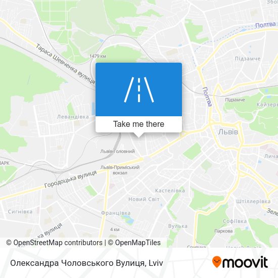 Олександра Чоловського Вулиця map
