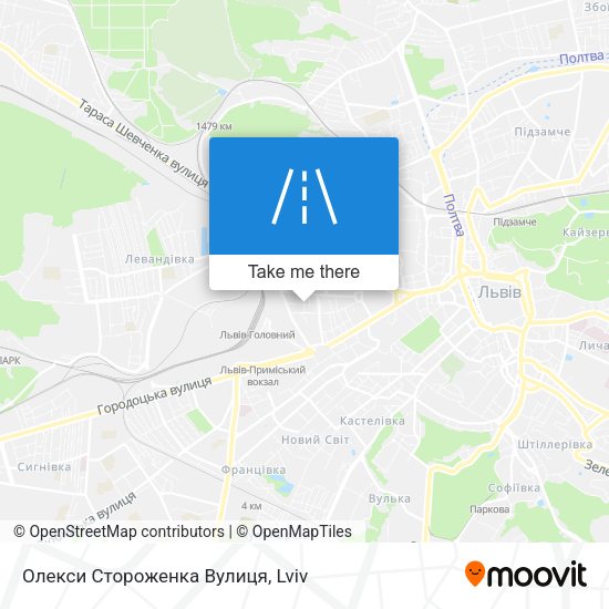 Олекси Стороженка Вулиця map