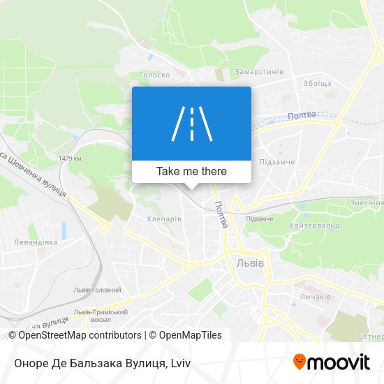 Оноре Де Бальзака Вулиця map