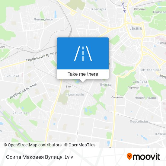 Осипа Маковея Вулиця map