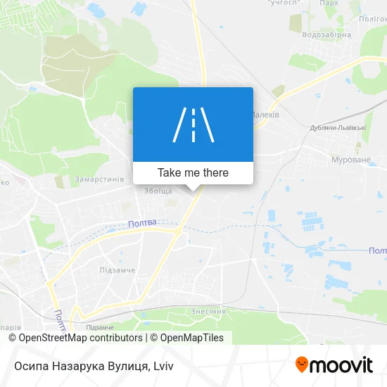 Карта Осипа Назарука Вулиця