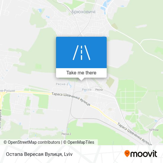 Остапа Вересая Вулиця map